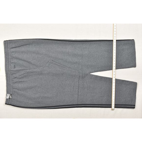 Adidas Men's Gray Gray 3-Stripe Sweatpants Plus Size 3XLT Pockets - Picture 5 of 8